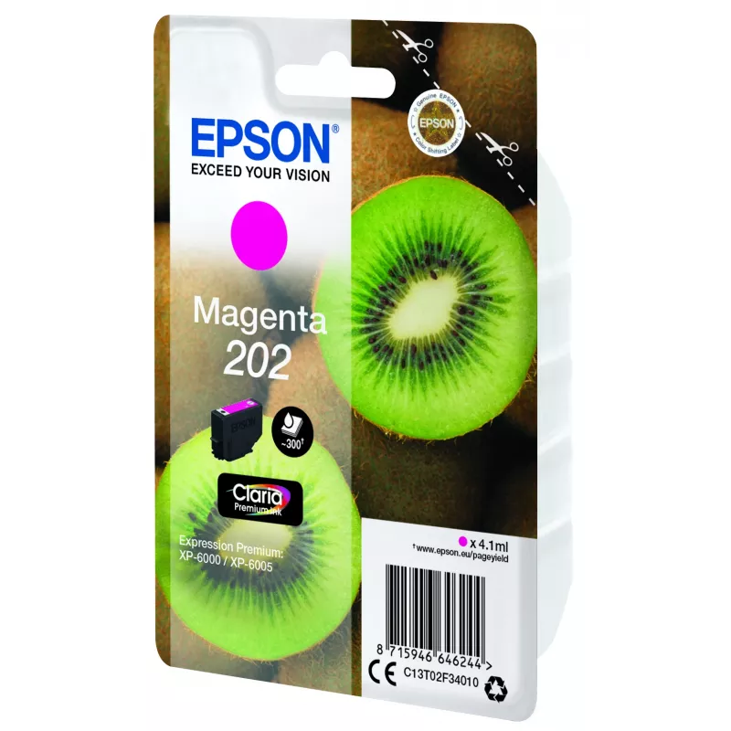 Epson Kiwi Singlepack Magenta 202 Claria Premium tindikassett
