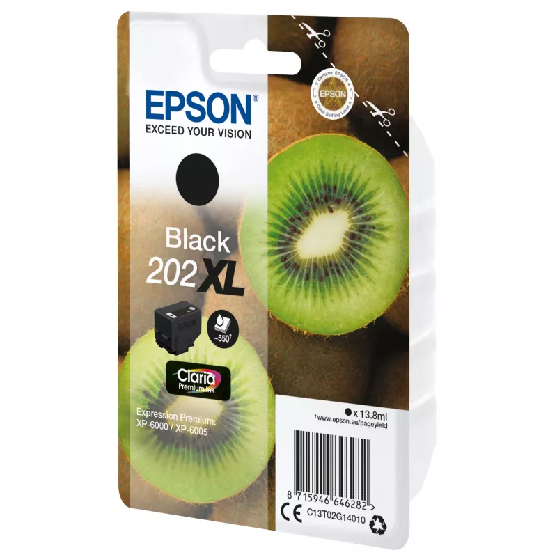 Epson Kiwi Singlepack Must 202XL Claria Premium tint