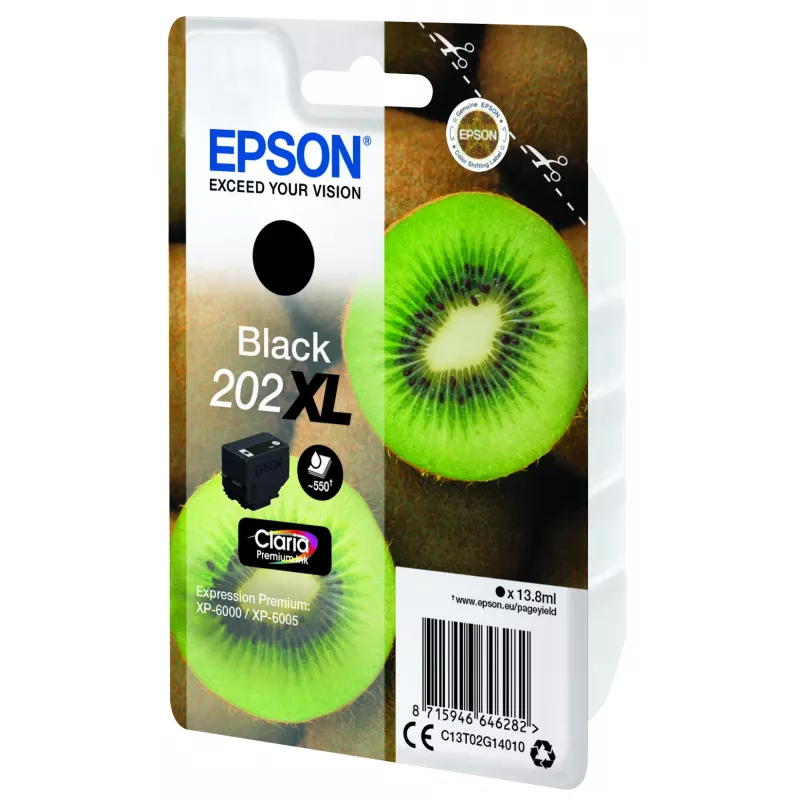 Epson Kiwi Singlepack Must 202XL Claria Premium tint