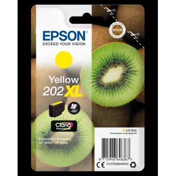 Epson Kiwi üksikpakend kollane 202XL Claria Premium tint
