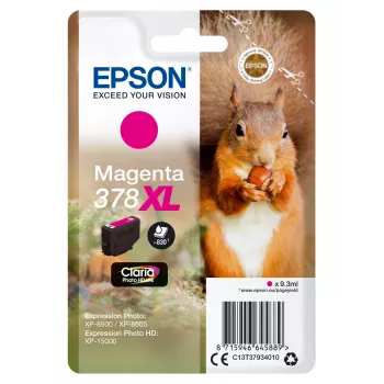 EPSON Singlepack Tsüaan 378XL Squirrel Clara Photo HD tindikassett
