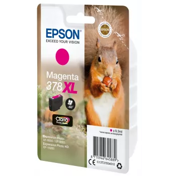 EPSON Singlepack Tsüaan 378XL Squirrel Clara Photo HD tindikassett