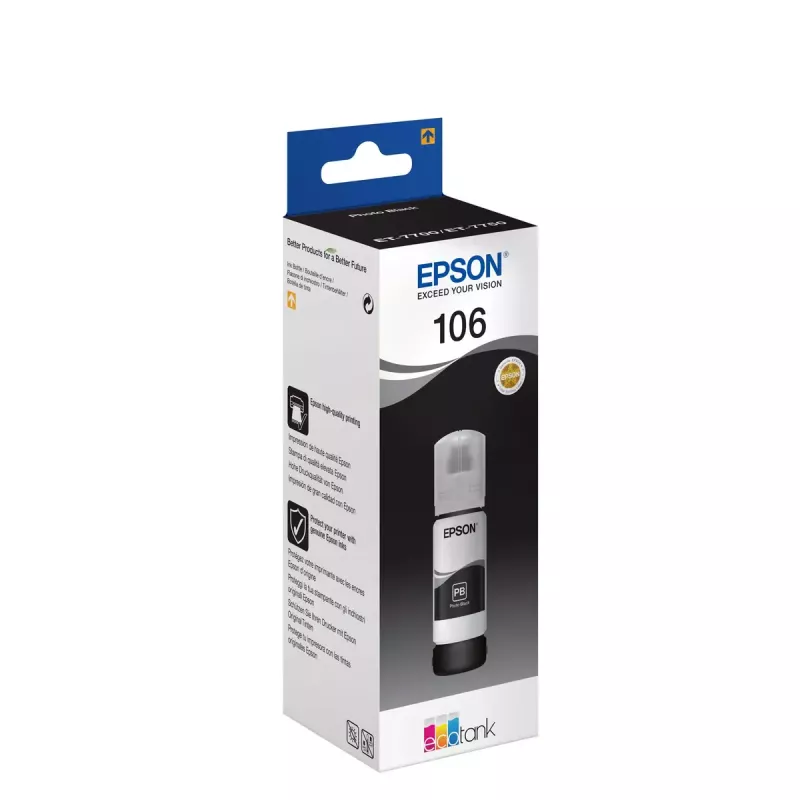 Epson EcoTank Photo 106 musta tindipudel
