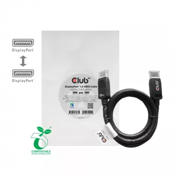 CLUB3D DisplayPort 1.4 HBR3 kaabel 1m/3.28ft isane/isane 8K60Hz