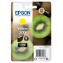Epson Kiwi üksikpakendis kollane 202 Claria Premium tint, standardmahutavus, kollane, pigmendipõhine tint, 4,1 ml, 1 tk, 300 lehekülge