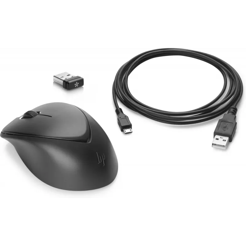 HP juhtmevaba premium-hiir, mõlemakäeline, laser, RF juhtmevaba, 1200 DPI, must