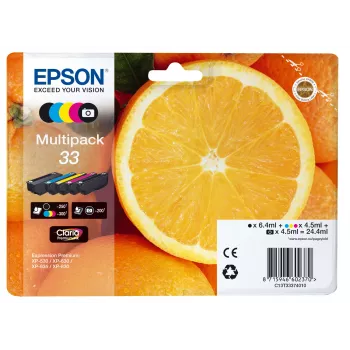 Epson oranžs multikomplekt 5 värvi 33 Claria Premium tint