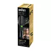 Paddle hairbrush BRAUN BR710 for adults, Must and roheline, 175 g