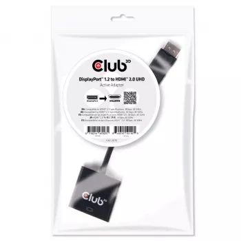 Aktiivne adapter DisplayPort 1.2 HDMI 2.0-le CLUB3D CAC-2070