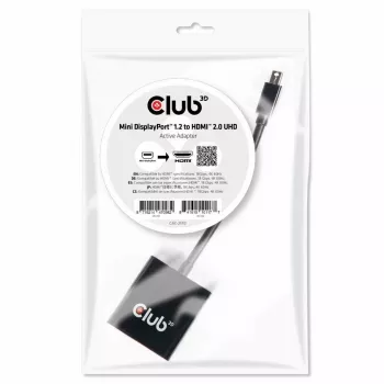 Active Adapter CLUB3D Mini DisplayPort 1.2 to HDMI 2.0 UHD