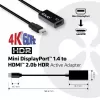 CLUB3D Mini DisplayPort 1.4 – HDMI 2.0b HDR aktiivadapter
