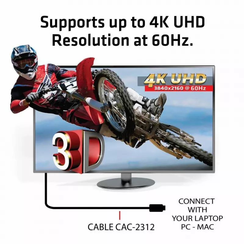 CLUB3D HDMI 2.0 4K60Hz UHD kaabel 5m/16.4ft