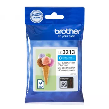 “Brother LC3213C” tindikassett, 1 tk, originaal, kõrge tootlusega (XL), tsüaansinine