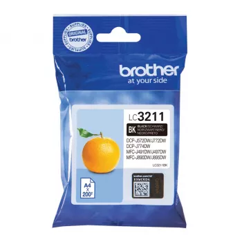 Brother LC3211BK tindikassett 1 tk Originaal standardmahuga must
