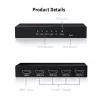 CLUB3D HDMI™ 4K@60Hz UHD Splitter AC Toitega 4 porti