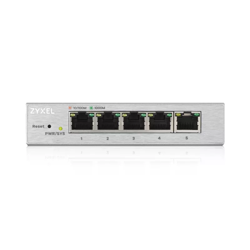 Zyxel GS1200-5 Hallatav Gigabit Ethernet (10/100/1000) Hõbedane