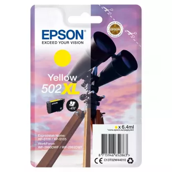 Prindikassett EPSON 502XL Dalekohled Yellow C13T02W44010