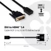 CLUB3D DVI-HDMI 1.4 kaabel M/F 2m/6.56ft kahesuunaline