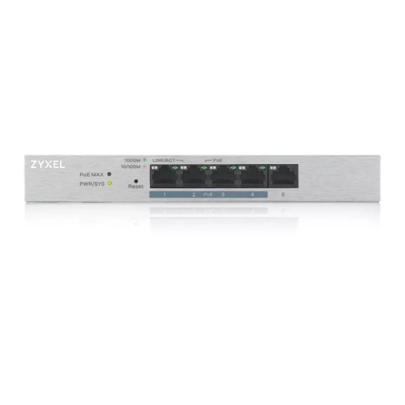 Zyxel GS1200-5HP v2 Hallatav Gigabit Ethernet (10/100/1000) Power over Ethernet (PoE) Hall