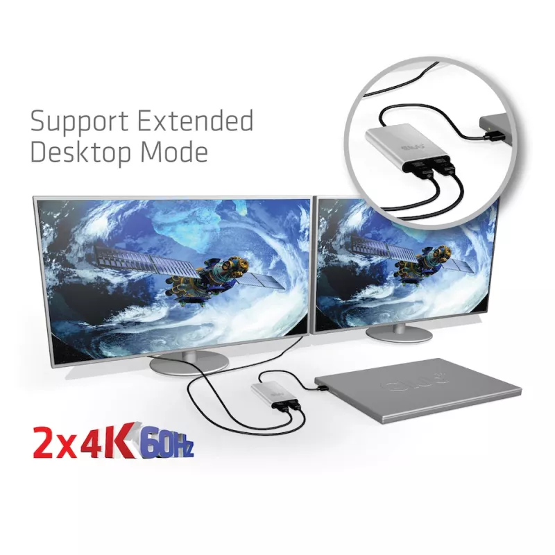 Adapter CLUB3D Thunderbolt 3 kahele HDMI 2.0-le