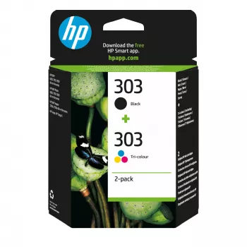 Kassett HP Tinte 303 3YM92AE Multipack Must & Värviline
