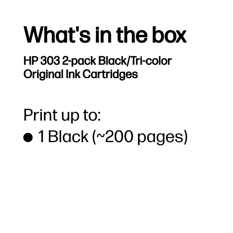 Kassett HP Tinte 303 3YM92AE Multipack Must & Värviline