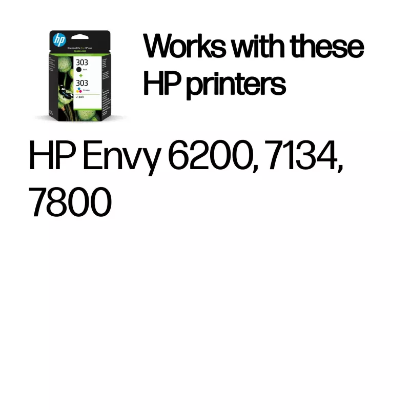 Kassett HP Tinte 303 3YM92AE Multipack Must & Värviline
