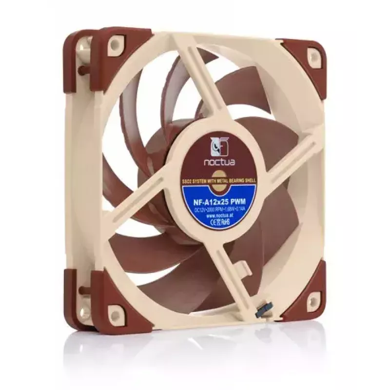Noctua ventilaator NF-A12x25 PWM 120 mm, 12 V, PWM, 2000 RPM max, 102.1 m³/h, 22.6 dB