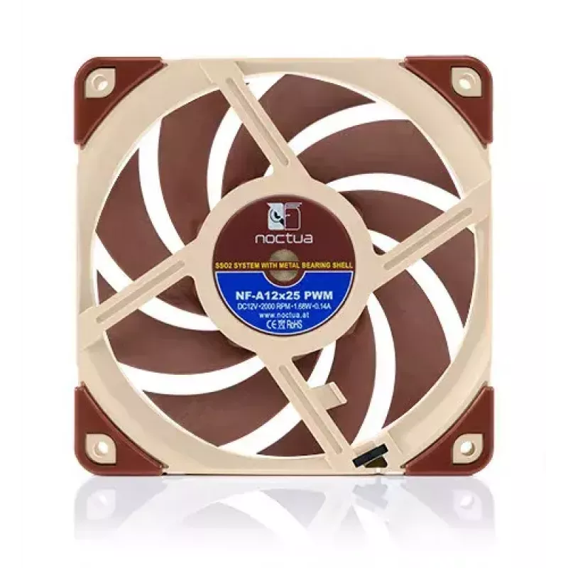 Noctua ventilaator NF-A12x25 PWM 120 mm, 12 V, PWM, 2000 RPM max, 102.1 m³/h, 22.6 dB