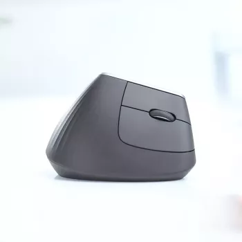 Ergonoomiline juhtmevaba hiir Logitech MX Vertical, MX Vertical, 4000 DPI, RF Wireless + Bluetooth, paremakäeline, Graphite, kontorikasutus