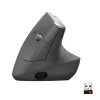 Ergonoomiline juhtmevaba hiir Logitech MX Vertical, MX Vertical, 4000 DPI, RF Wireless + Bluetooth, paremakäeline, Graphite, kontorikasutus