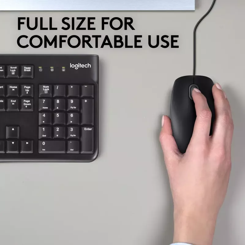 Hiir Logitech B110 Silent juhtmega USB must
