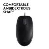 Hiir Logitech B110 Silent juhtmega USB must