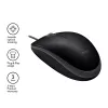 Hiir Logitech B110 Silent juhtmega USB must