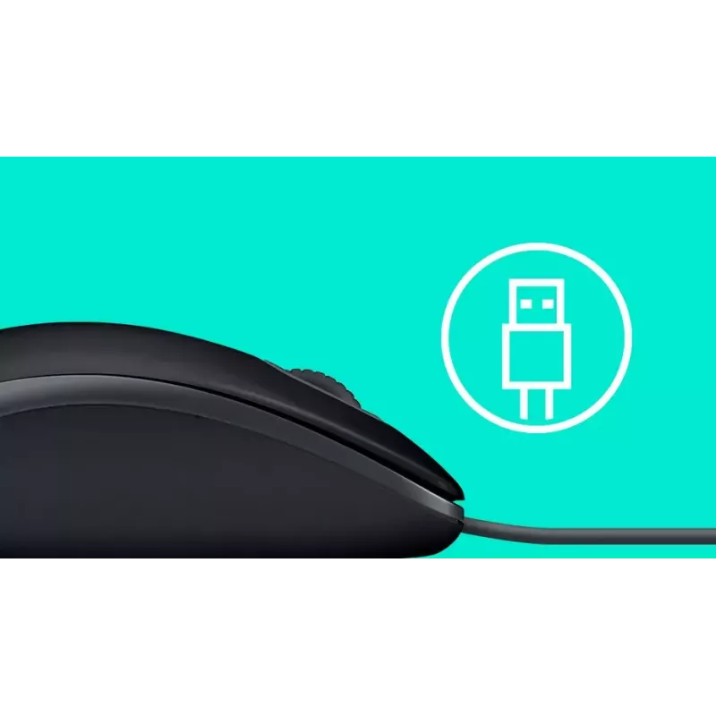 Hiir Logitech B110 Silent juhtmega USB must