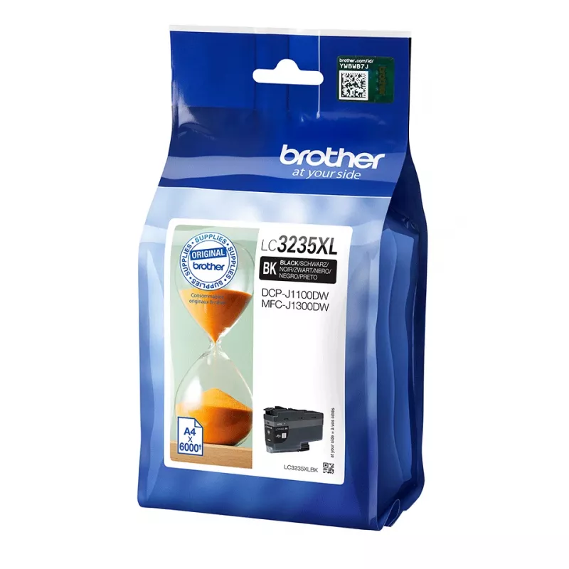 Brother LC3235XLBK tindikassett, 1 tk, originaalne, suure (XL) mahutavusega, must