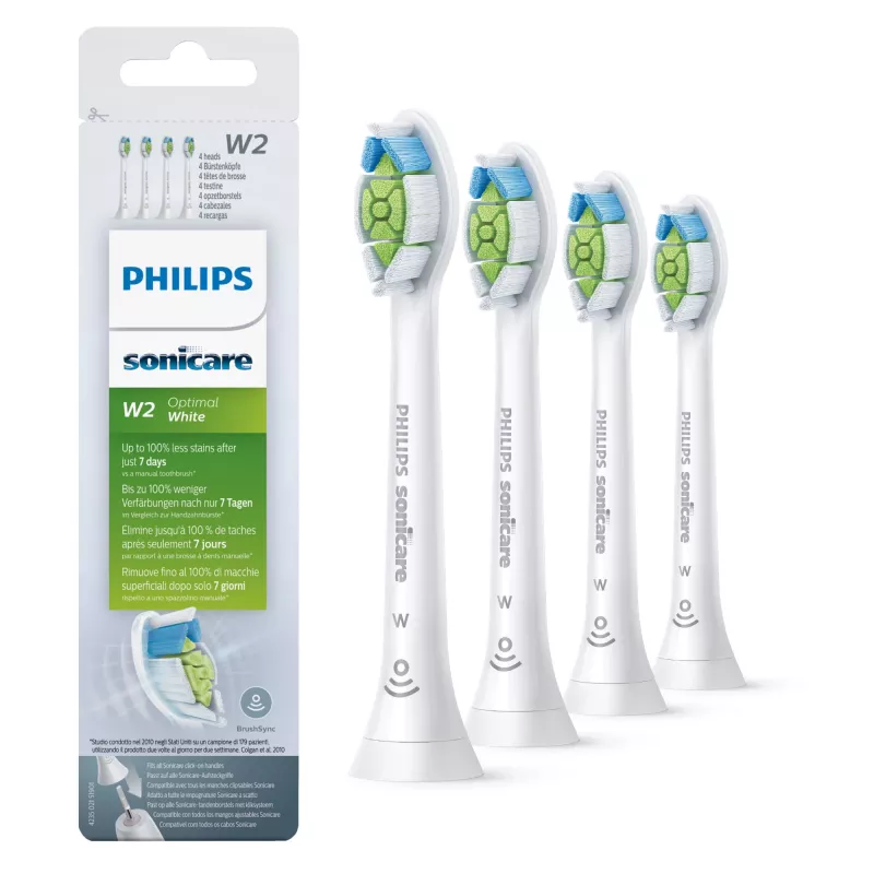 Philips Sonicare W Optimal Valge HX6064/10 4-pakk heliharjapead