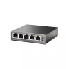 TP-Link 5-Pordiga Gigabit Laua-PoE Kommutaator 4 Pordiga, Haldamata, Gigabit Ethernet (10/100/1000), Toide Etherneti kaudu (PoE)