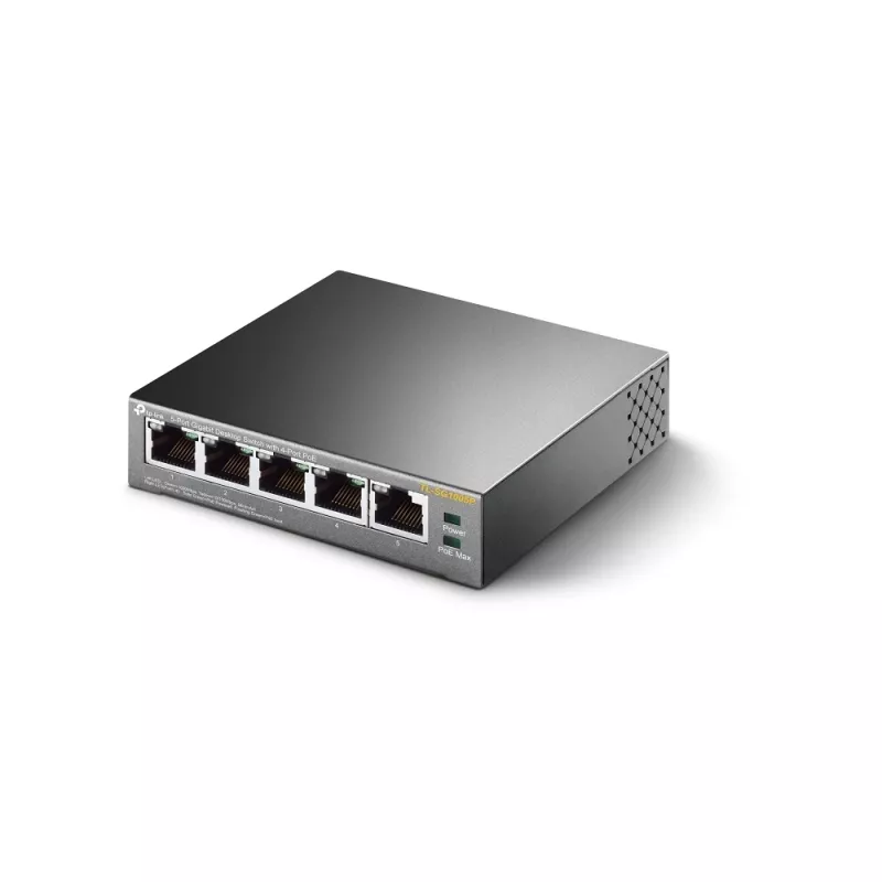 TP-Link 5-Pordiga Gigabit Laua-PoE Kommutaator 4 Pordiga, Haldamata, Gigabit Ethernet (10/100/1000), Toide Etherneti kaudu (PoE)