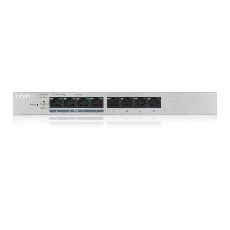 Zyxel GS1200-8HP v2 Hallatav Gigabit Ethernet (10/100/1000) Power over Ethernet (PoE) Hall