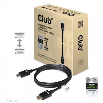 CLUB3D Ultra High Speed HDMI 4K120Hz, 8K60Hz Certified kaabel 48Gbps M/M 2 m / 6.56 ft