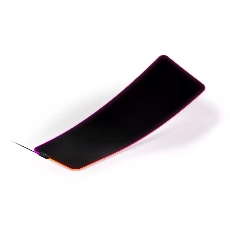 Mänguhiirematt STEELSERIES QcK Prism Cloth XL — Riidest pind, 900×300 mm, 4 mm paksus, RGB taustvalgustus