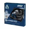 ARCTIC P14 PWM PST rõhuoptimeeritud 140 mm ventilaator PWM PST-ga