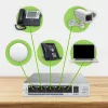 Zyxel GS1005HP Haldamata gigabitine Ethernet (10/100/1000) toite üle Etherneti (PoE) hõbedane