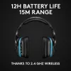 LOGITECH G935 Juhtmevaba 7.1 Ruumiline Heli Lightsync Mängurikõrvaklapid - 2,4 GHz