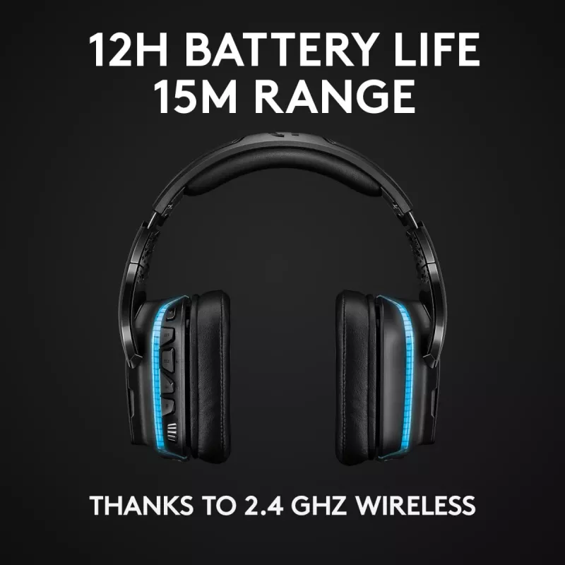 LOGITECH G935 Juhtmevaba 7.1 Ruumiline Heli Lightsync Mängurikõrvaklapid - 2,4 GHz