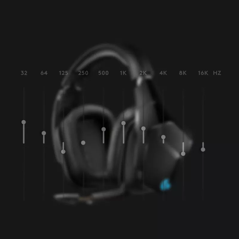 LOGITECH G935 Juhtmevaba 7.1 Ruumiline Heli Lightsync Mängurikõrvaklapid - 2,4 GHz