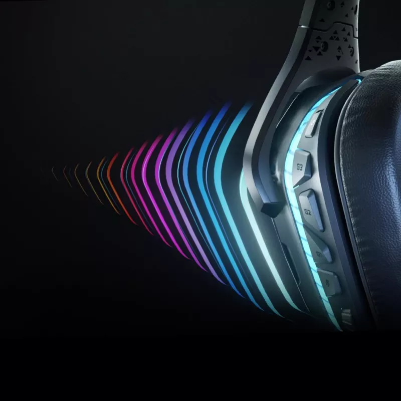 LOGITECH G935 Juhtmevaba 7.1 Ruumiline Heli Lightsync Mängurikõrvaklapid - 2,4 GHz