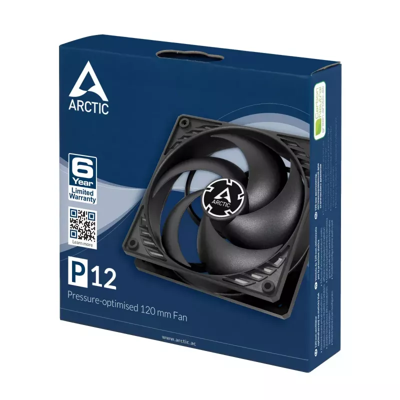 ARCTIC P12 – rõhuoptimeeritud 120 mm ventilaator
