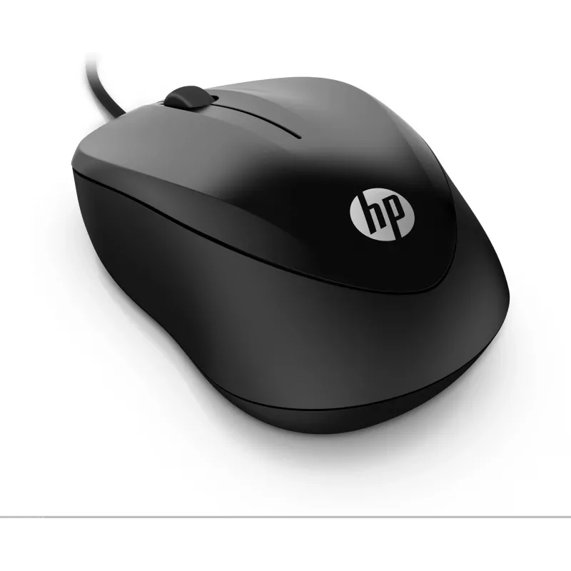 HP juhtmega hiir 1000, kahekäeline, USB Type-A, 1200 DPI, must